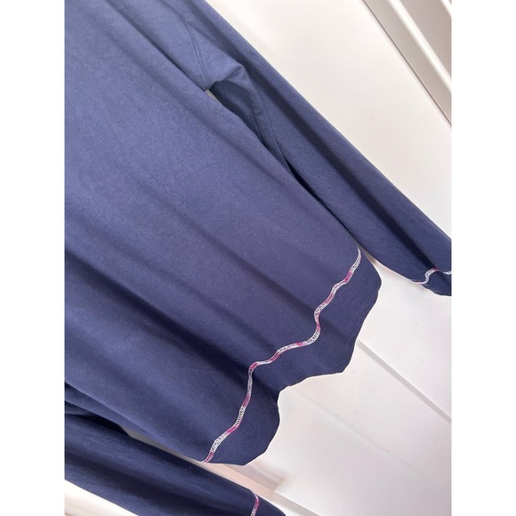 Peloton Women's‎ Sleepover Sweatshirt Top Long Sleeve Navy Blue Size Large - Picture 8 of 13